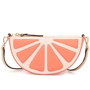 KATE SPADE grapefruit leather crossbody bag *NWOT*